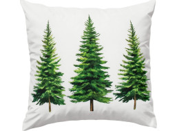 Obliečka na vankúš CHRISTMAS TREE DELIGHT 45x45 cm - biela