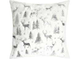 Obliečka na vankúš HOLIDAY SPARK 45x45 cm - biela/strieborná