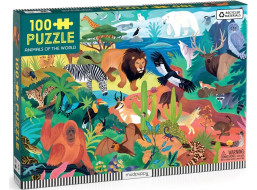 Mudpuppy Zvieratá sveta Puzzle 100 dielikov