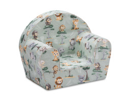Detské kresielko MINI - Africké zvieratká - zelené