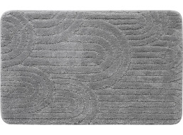 Aqualine RIST kúpeľňová predložka, 50x80cm, 100% polyester, protišmyk, šedá NI8593