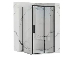 Sprchovací kút MAXMAX Rea RAPID slide 120x90 cm - čierny