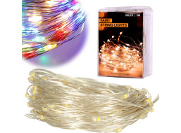 Dekoratívne LED svietidlá na drôtiku 5 m 50 LED - multicolour