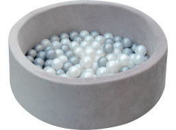 2Kids Toys Guľôčkový bazén sivý