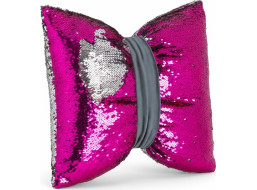 Dekoračný vankúš GLAM SHINE 40x40 cm - ružový/strieborný