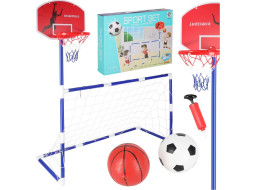 Futbalová bránka s basketbalovým košom 2v1