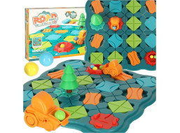 Logická dosková hra bludiska s prekážkovou dráhou 28 dielikov