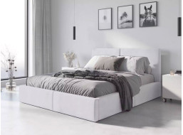 Čalúnená posteľ HILTON s úložným priestorom - 200x120 cm - biela