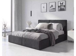 Čalúnená posteľ HILTON s úložným priestorom - 200x160 cm - grafitová
