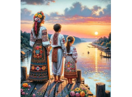 NORIMPEX Diamantové maľovanie Lúčenie 30x40cm