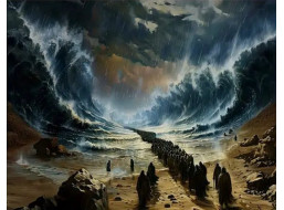 NORIMPEX Diamantové maľovanie Mojžišov priechod morom 30x40cm