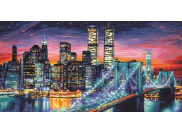NORIMPEX Diamantové maľovanie Nočná New York 30x40cm