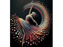 NORIMPEX Diamantové maľovanie Perlová tanečnica 30x40cm