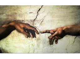 NORIMPEX Diamantové maľovanie Stvorenie Adama (detail) 30x40cm