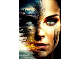 NORIMPEX Diamantové maľovanie Tvár apokalypsy 30x40cm