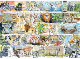 GIBSONS Puzzle Medvede a leňochody 1000 dielikov