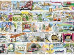 GIBSONS Puzzle Britské a brilantné 1000 dielikov