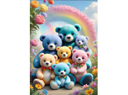 BLUEBIRD Puzzle Plyšoví medvedíci 300 dielikov
