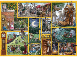 GIBSONS Puzzle Riekanky naprieč časom 1000 dielikov