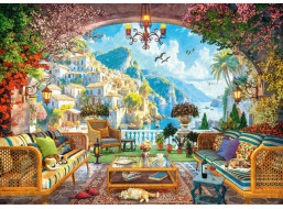 RAVENSBURGER Puzzle Rozprávkový výhľad na Stredomorie 1000 dielikov