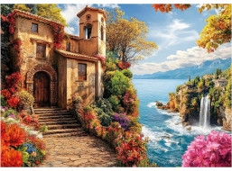 EDUCA Puzzle Vila pri mori 500 dielikov