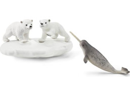 SCHLEICH Wild Life® 42531 Ľadové medvede a kĺzačka