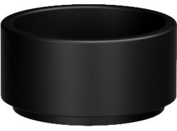 Kerasan OKE keramické umývadlo na dosku, Ø 30cm, čierna mat 554031