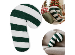 Tvarovaný vankúš LÍZIATKO - 42x20 cm - zelený/biely