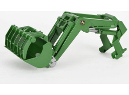 Bruder Čelný nakladač pre traktory John Deere 7R zelený