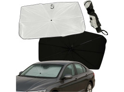 Slnečná clona na čelné sklo auta - dáždnik - 65x110 cm