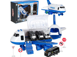 Transportné lietadlo + 3 policajné vozidlá