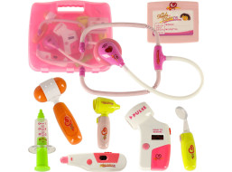 Doktorandská sada v kufríku DOCTOR - svetlo ružová