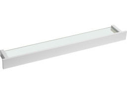 Sapho PATRON sklenená polica 78cm, biela PX785W