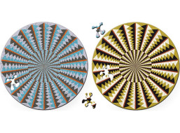 CURIOSI Obojstranné drevené puzzle Double: Kolotoč 88 dielikov