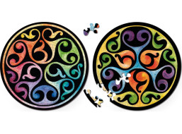 CURIOSI Obojstranné drevené puzzle Double: Púčiky 88 dielikov