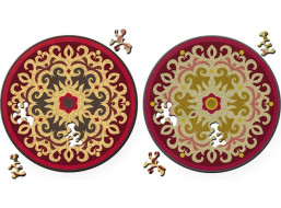 CURIOSI Obojstranné drevené puzzle Double: Ruže 88 dielikov