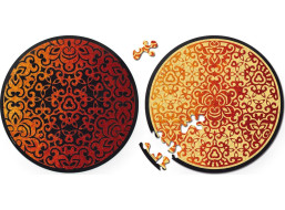 CURIOSI Obojstranné drevené puzzle Double: Oheň 88 dielikov