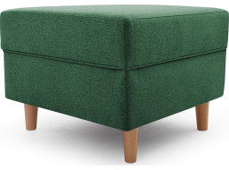 Taburet STYLE, tmavo zelený