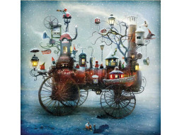 MAGNOLIA Puzzle Veľká snehová jazda 1023 dielikov