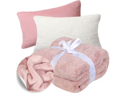 Vianočná sada RABBIT - deka 130x150 cm + 2x obliečka na vankúš