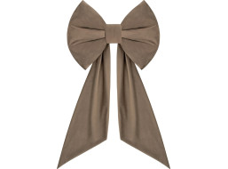 Ozdobná mašľa DECO Velvet Glam Bow 50x40+50 cm - béžová