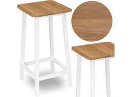 Barová stolička KENT Modern oak - dub/biela