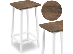 Barová stolička KENT Rustic - starený dub/biela