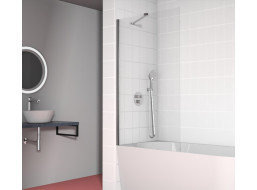 Aqualine Vaňová zástena 900x1500mm, chróm, číre sklo 6590150