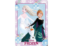 Detská deka POLAR 100x140 cm - Frozen - Anna, Elsa a Olaf
