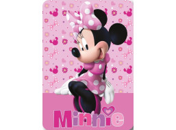 Detská deka POLAR 100x140 cm - Minnie - ružová