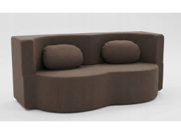 Penová pohovka BILL 200 - rozkladacia - hnedá