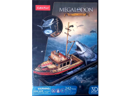 CUBICFUN 3D puzzle Čeľuste: Útok žraloka 242 dielikov