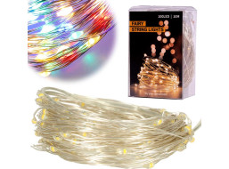 Dekoratívne LED svetlá na drôtiku - 10m 100LED - multicolour