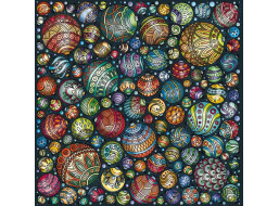 CURIOSI Štvorcové puzzle Palapeli: Farebné guličky 248 dielikov